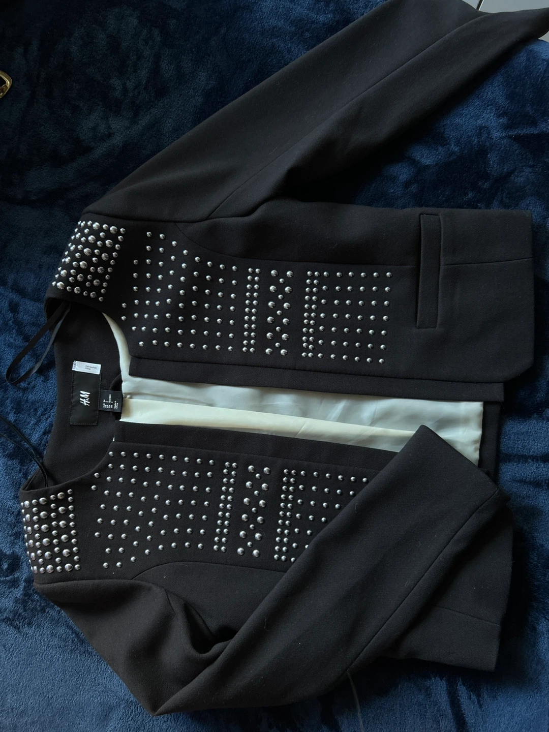 H&M Black Studded Blazer - Size 4 - photo 2