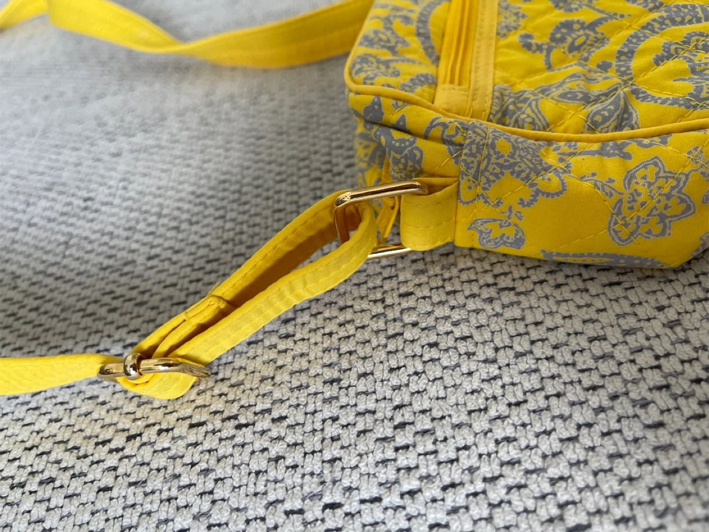 NaRaYa Quilted Yellow Crossbody Bag - photo 3