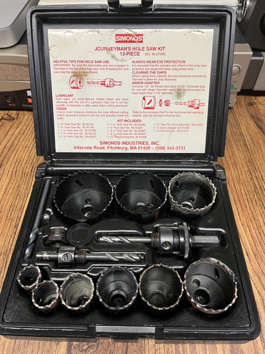Simonds Journeyman's Hole Saw Kit - 13 Piece Set Steel