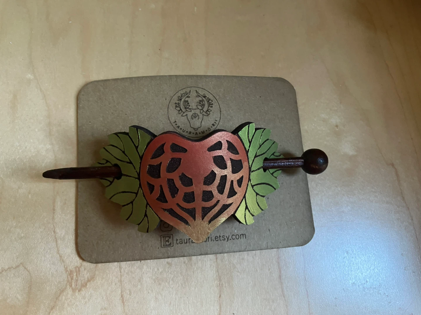 Chinese Lantern Plant Hair Pin