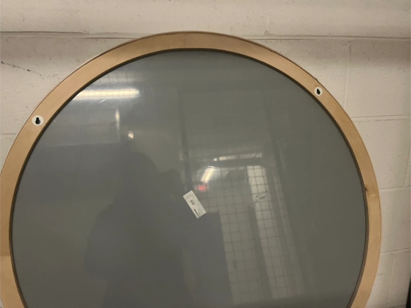 Round Mirror with White Frame - photo 3