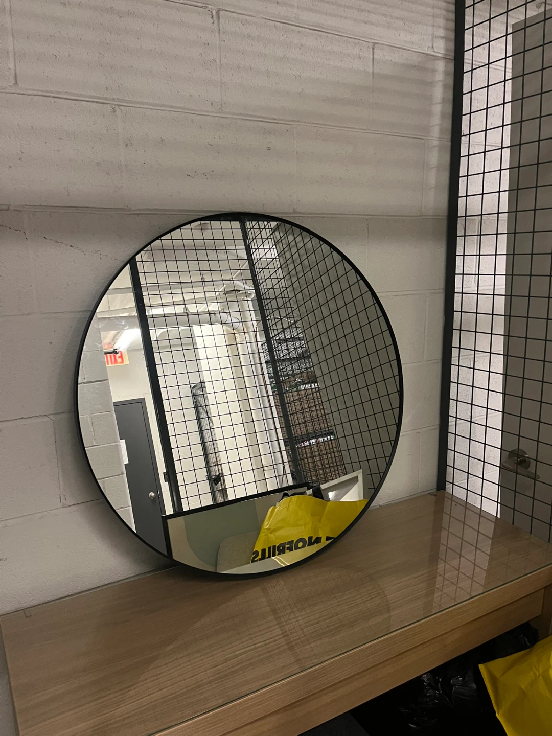 IKEA Hovet Mirror Round Black - photo 3