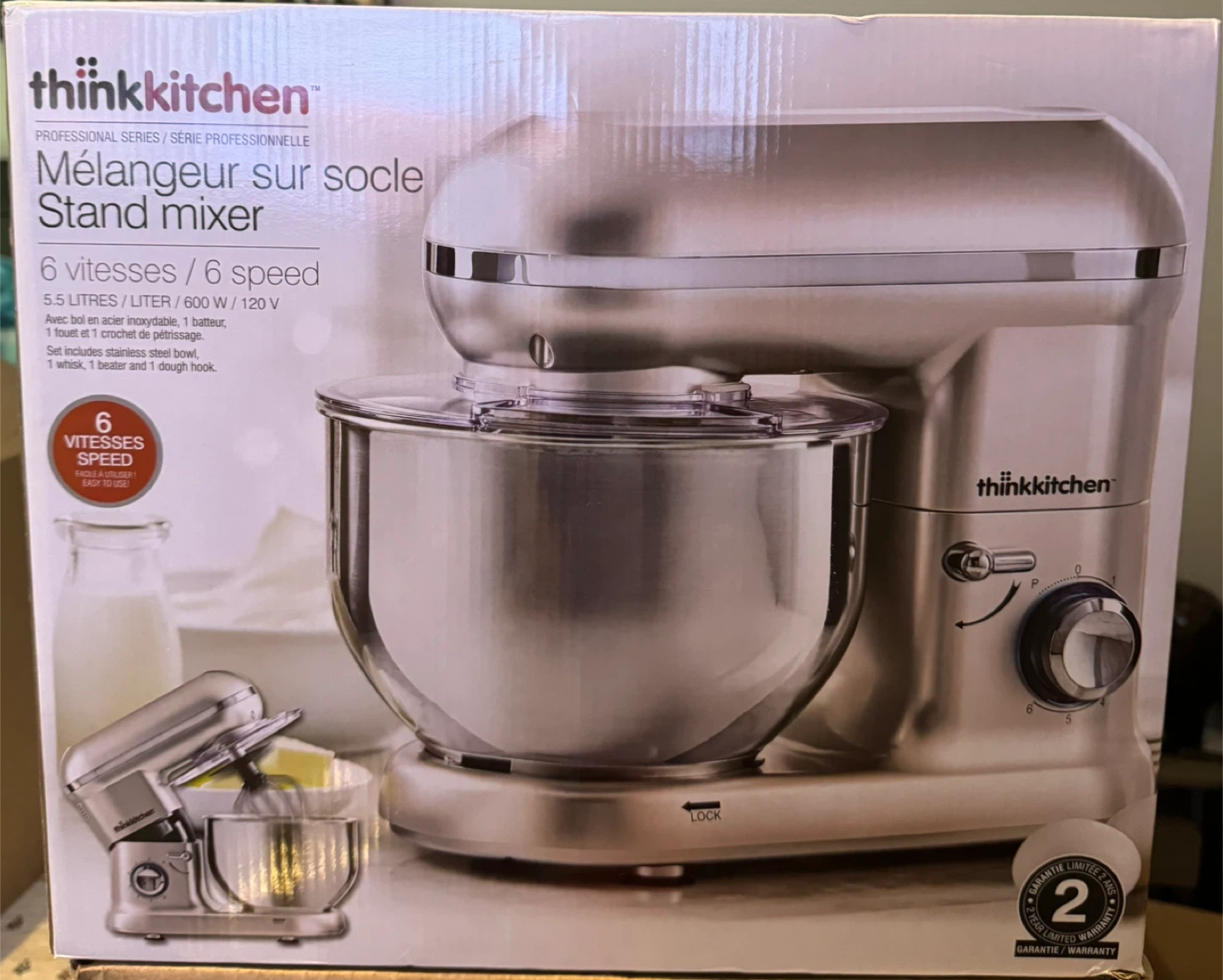 Thinkkitchen Stand Mixer - 6 Speed, 5.5L