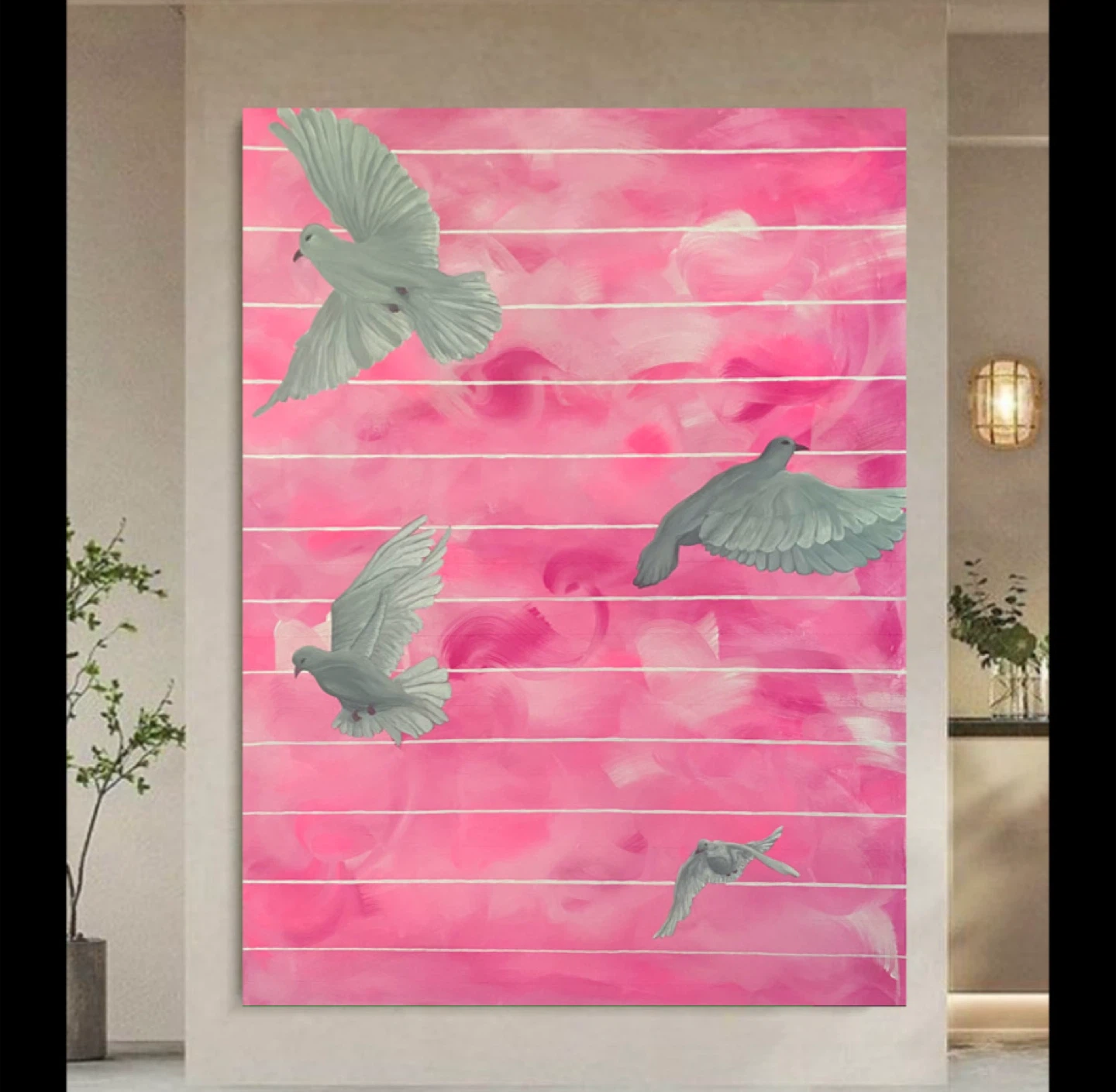 Art on Canvas - Pink noise