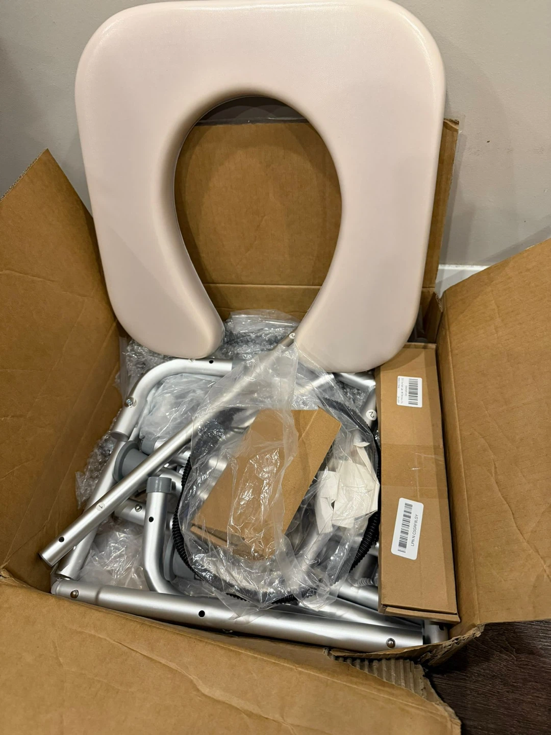 Toilet Seat Riser with Safety Frame - New in Box - photo 2