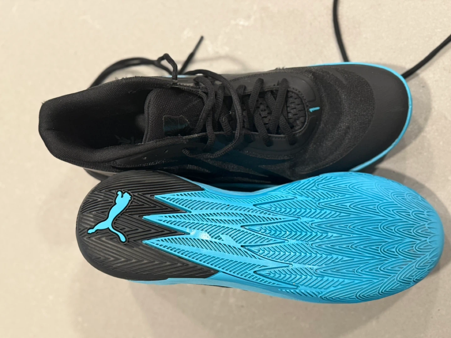 Puma Basketball Shoes - Black & Blue - photo 4