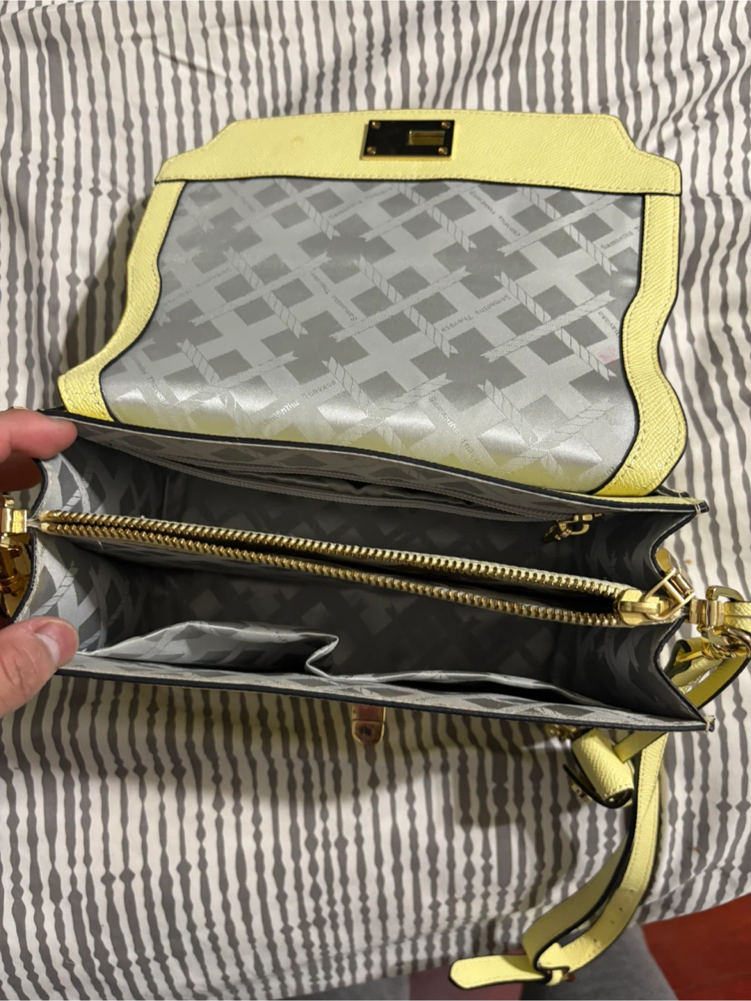 Light Yellow Crossbody Bag - photo 3