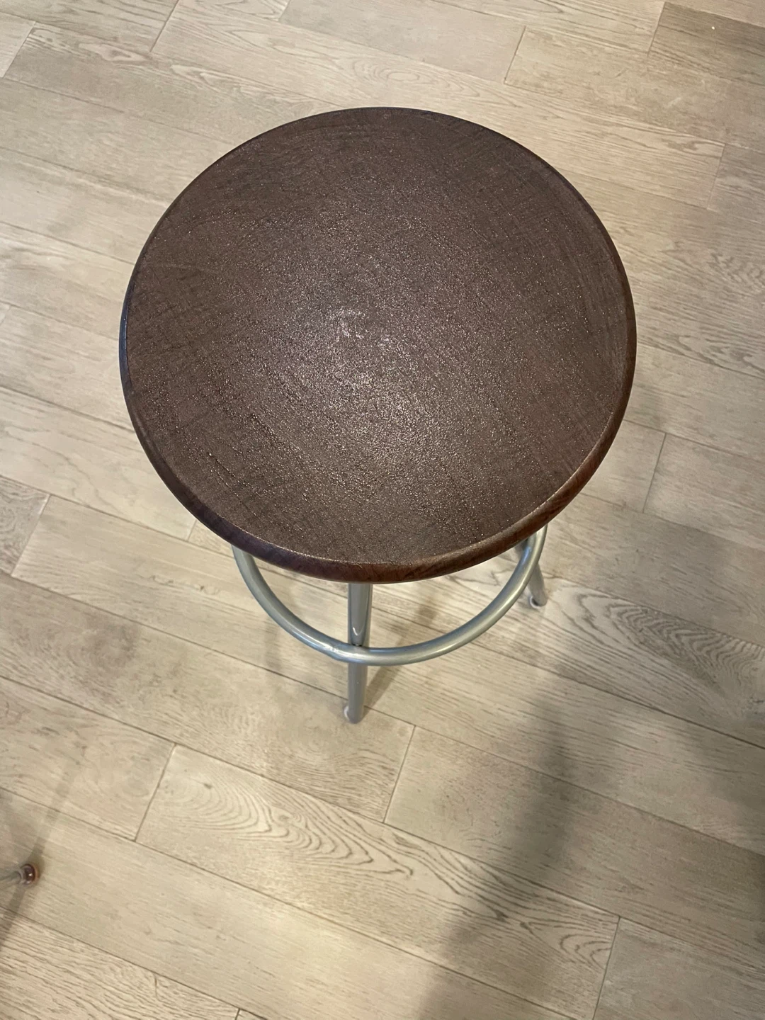 Brown Round Top Stool - photo 3