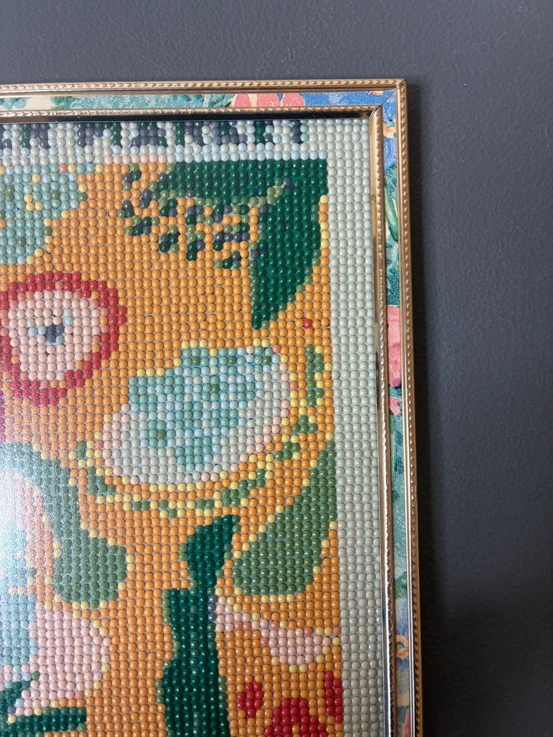 Brasilia Flower Market Finished Framed Diamond Art Painting - photo 3