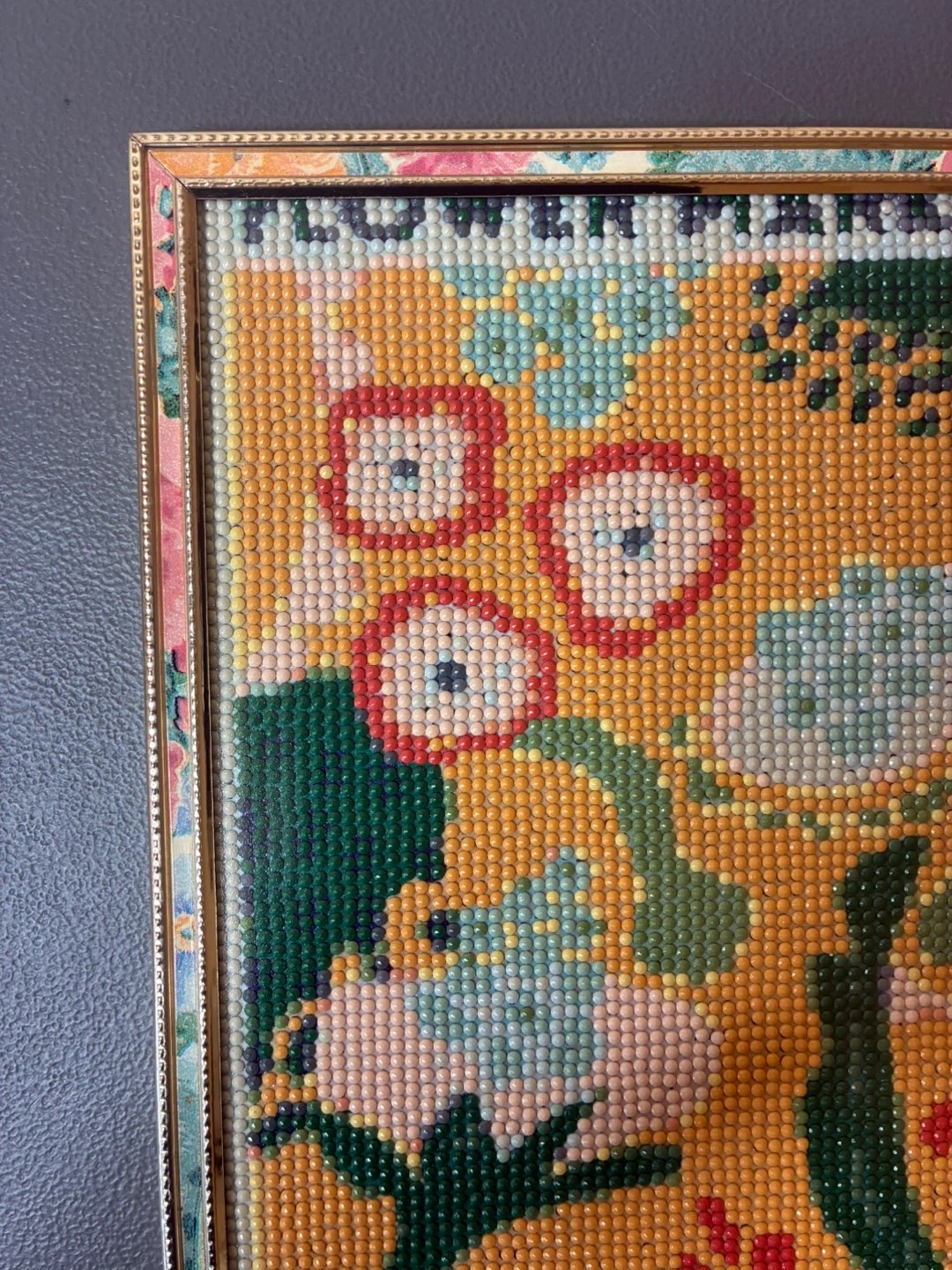 Brasilia Flower Market Finished Framed Diamond Art Painting - photo 2