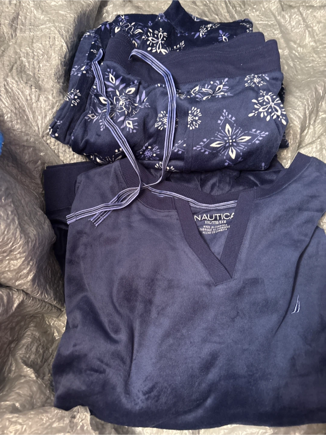 NWOT Nautica XXL/TTG 2pc Blue Pajama Set