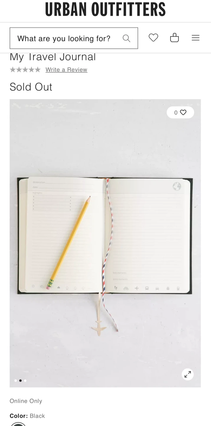 Urban Outfitters My Travel Journal - photo 2