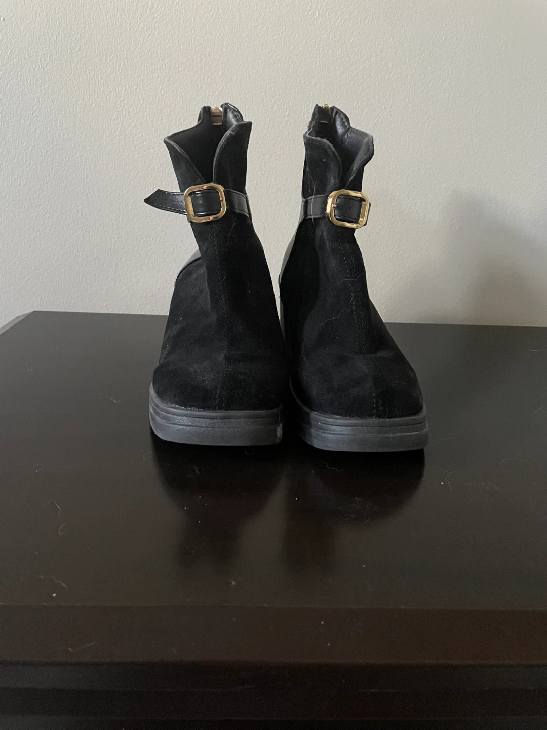 Black Suede Ankle Boots
