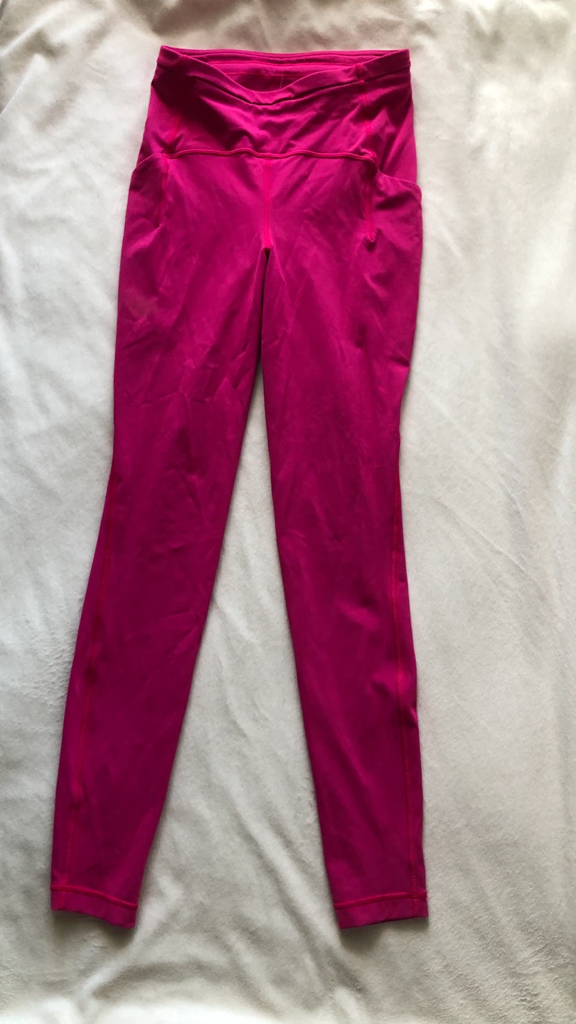 Lululemon Hot Pink Fuchsia Leggings - Size 4 - photo 2