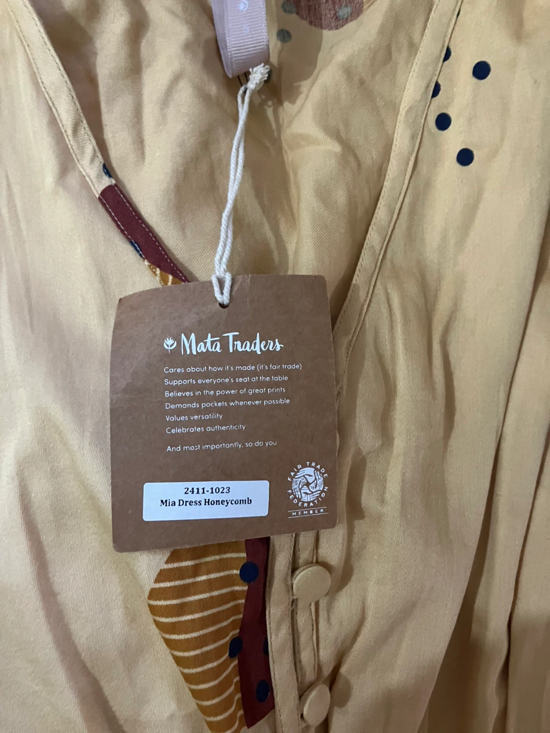 Mata Traders Mia Dress Honeycomb Size S - photo 5