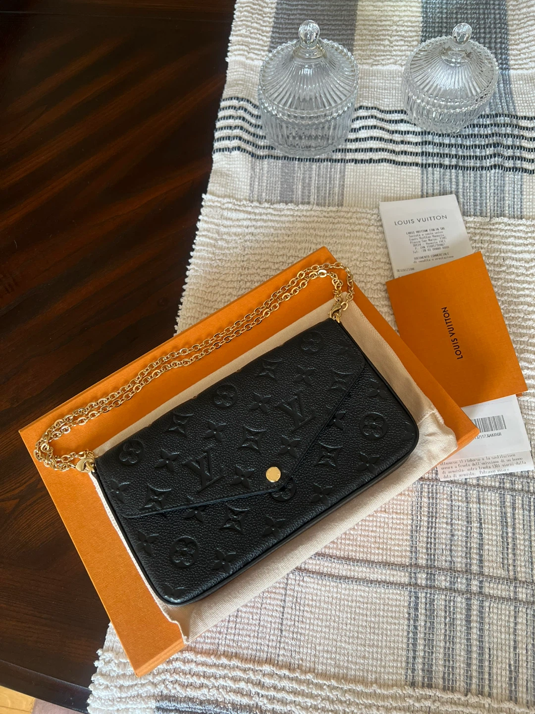 Louis Vuitton Empreinte Chain Wallet Black - photo 3