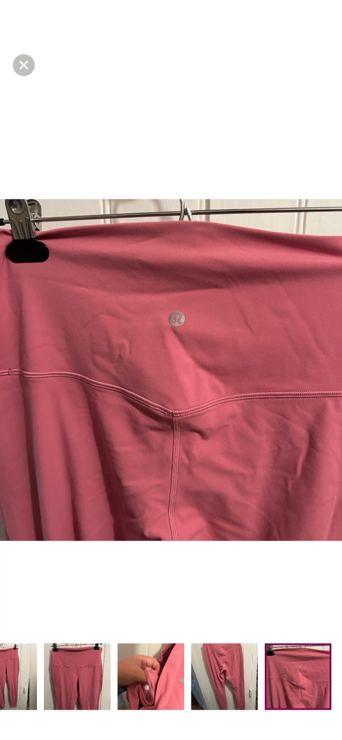 Lululemon Align Leggings, Size 10 tall Pink - photo 5