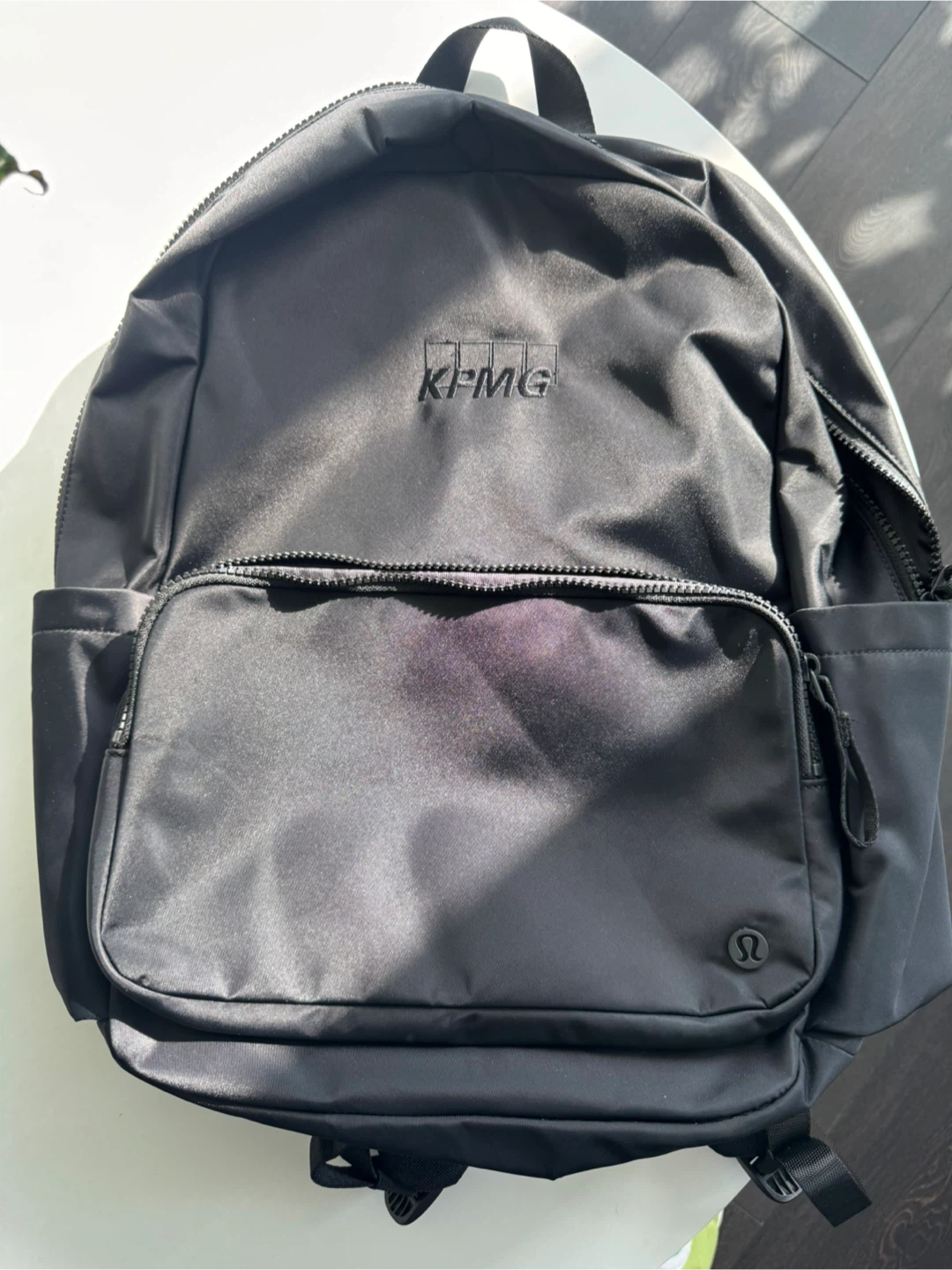 Lululemon Black Backpack KPMG branded