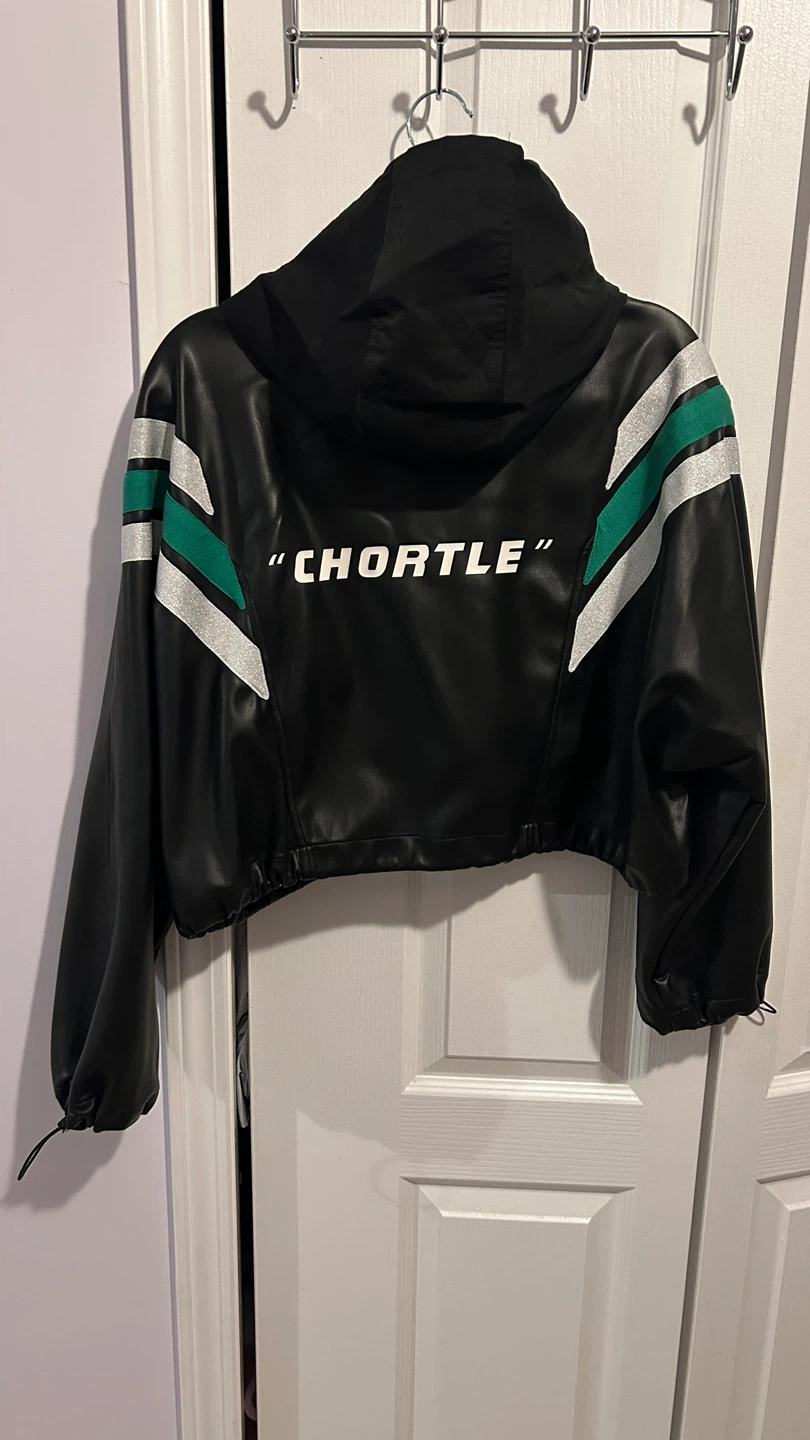100% Pure leather, MATCH. Black Faux Leather Jacket - photo 2