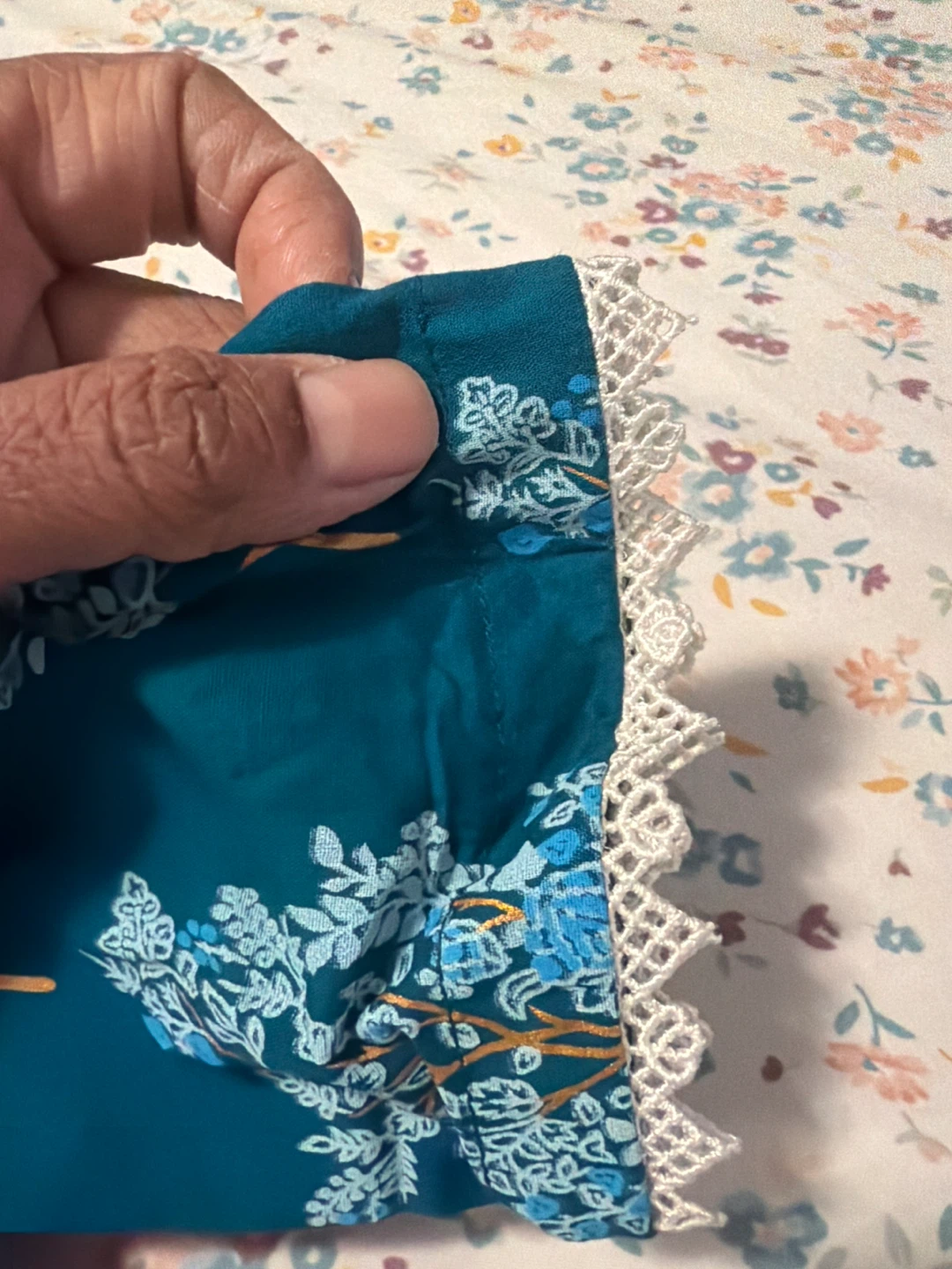 Teal Floral Print 3-Piece Outfit - photo 4