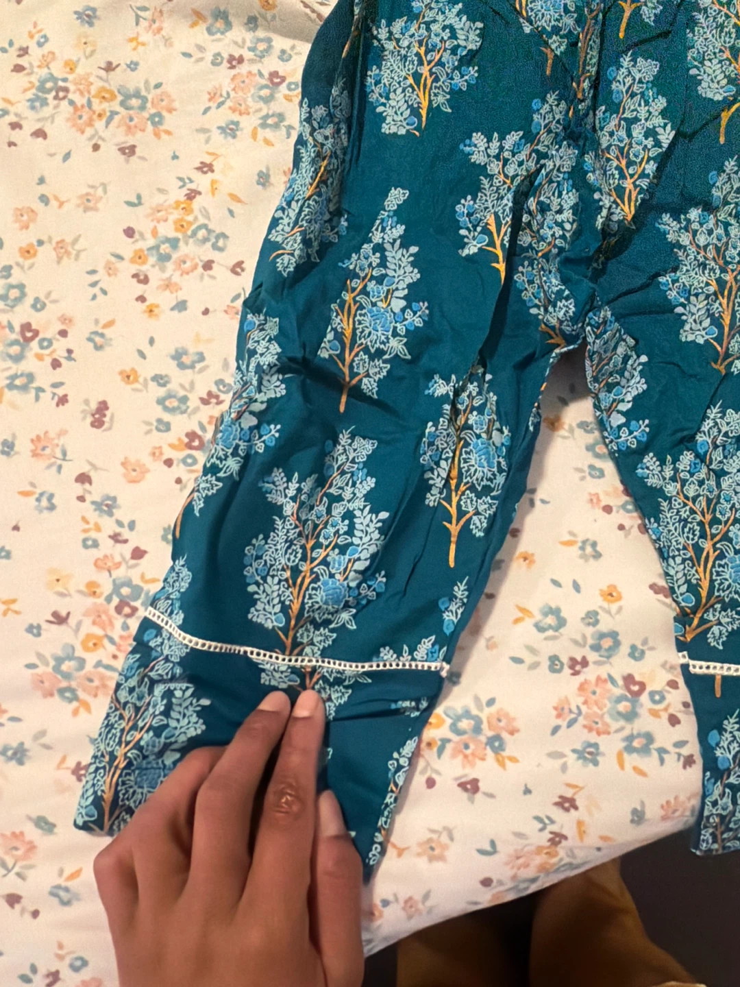 Teal Floral Print 3-Piece Outfit - photo 5