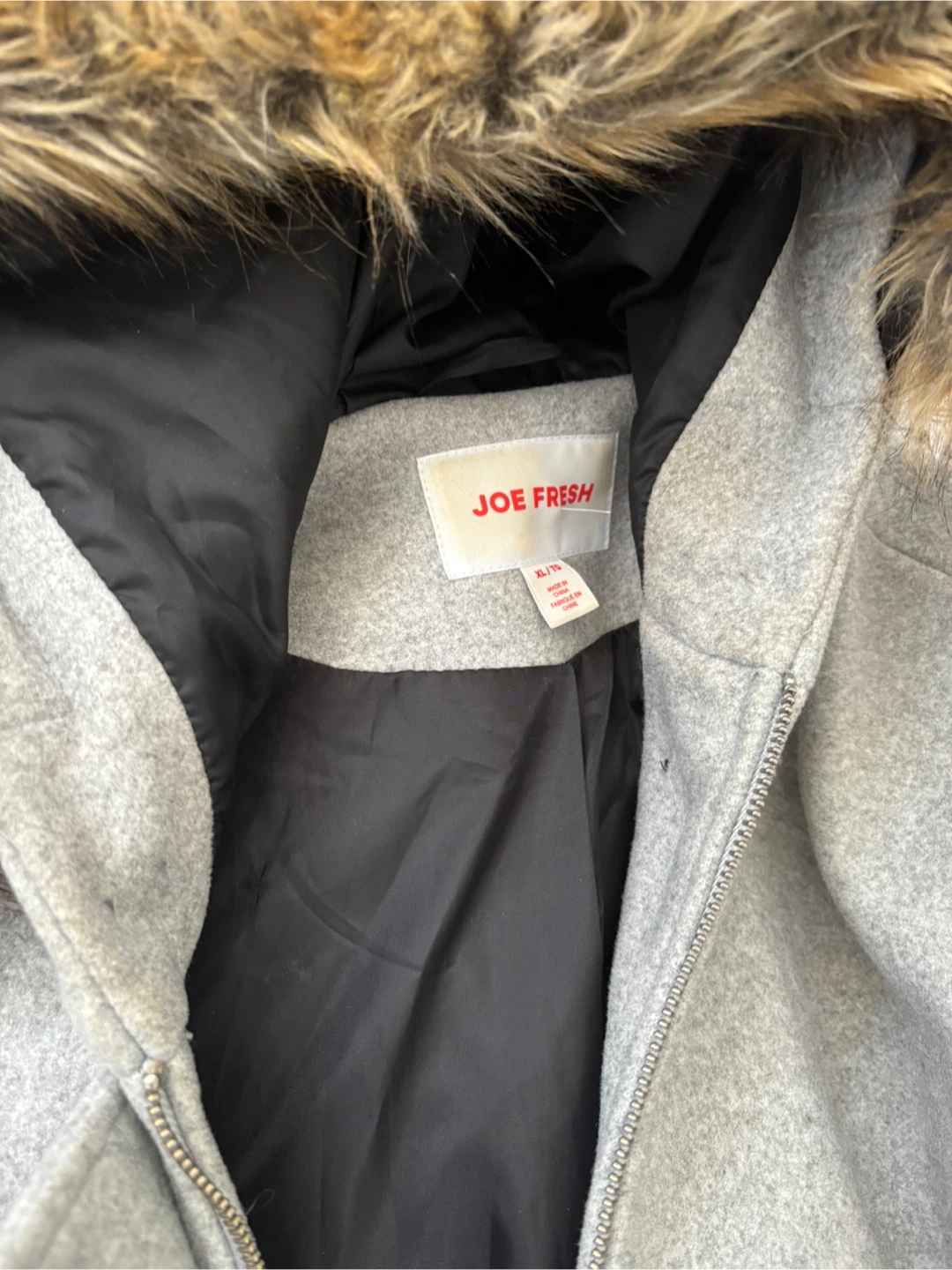 Joe Fresh Grey Wool Coat XL - photo 2