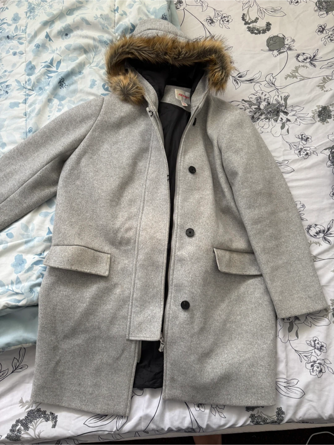 Joe Fresh Grey Wool Coat XL