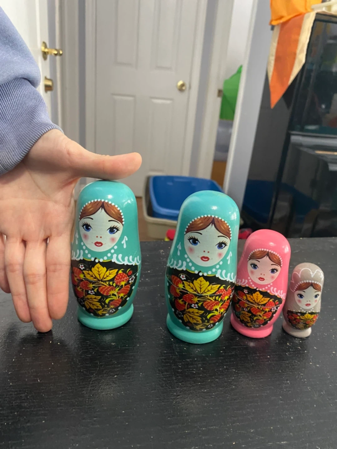 Wooden Matryoshka Nesting Dolls - Set of 3 - photo 2