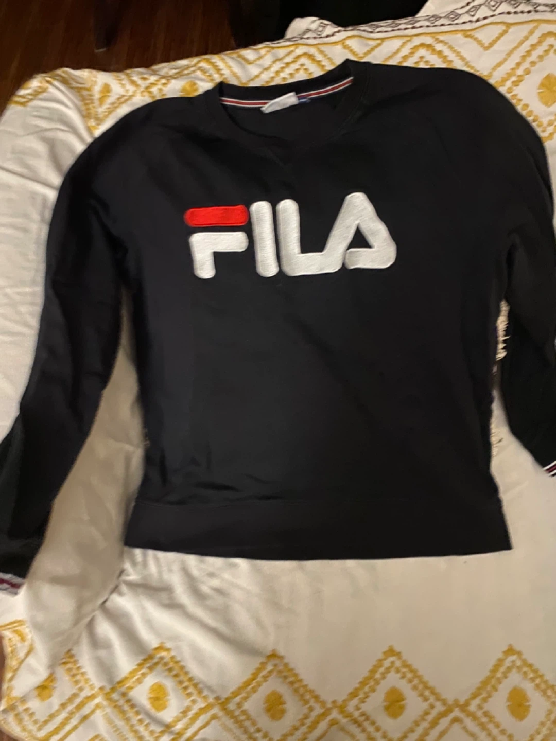 Fila Black Long Sleeve Shirt - Size L