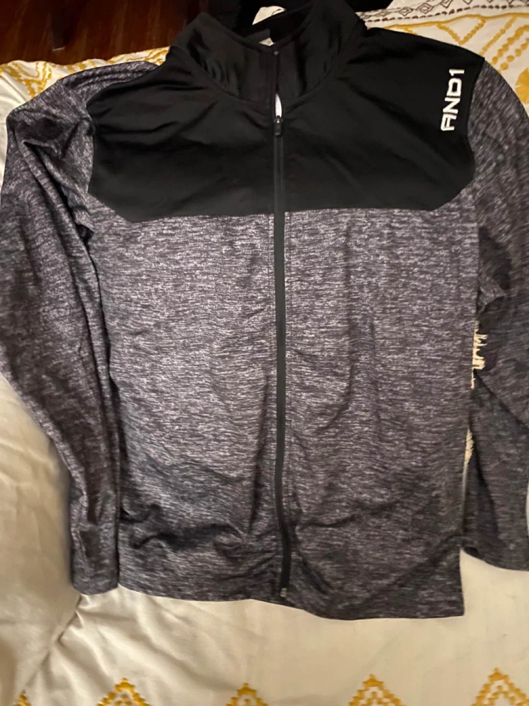 AND1 Track Jacket Charcoal Heather