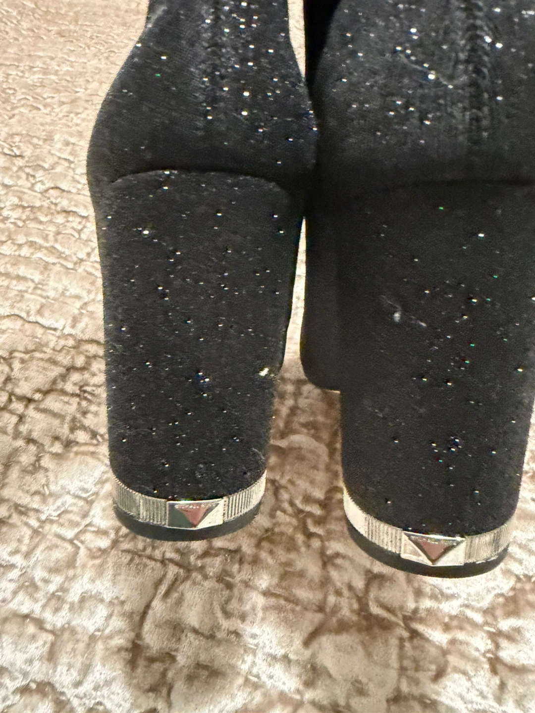 Michael Kors Black Glitter Booties - Size 8.5 - photo 5