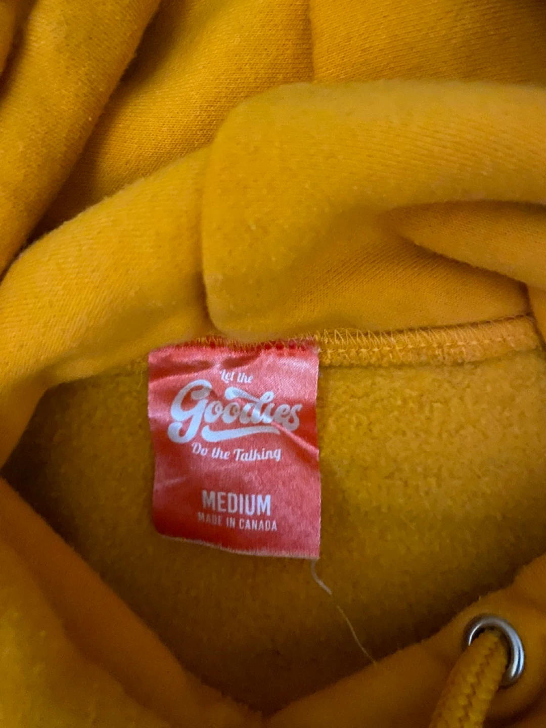 Goodies Hoodie - Medium - Yellow - photo 3