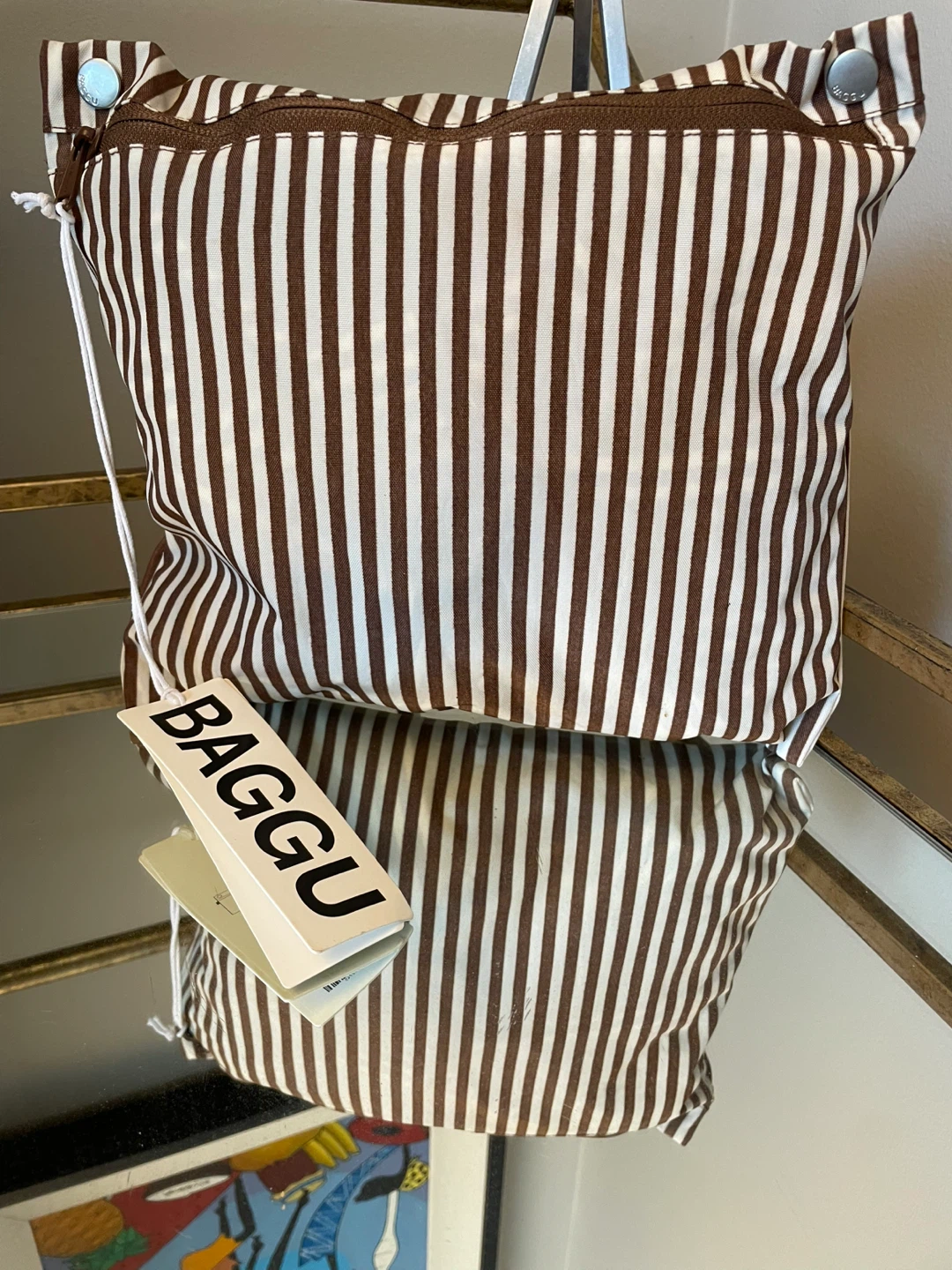 BAGGU Brown Stripe Cloud Carry-On - photo 4
