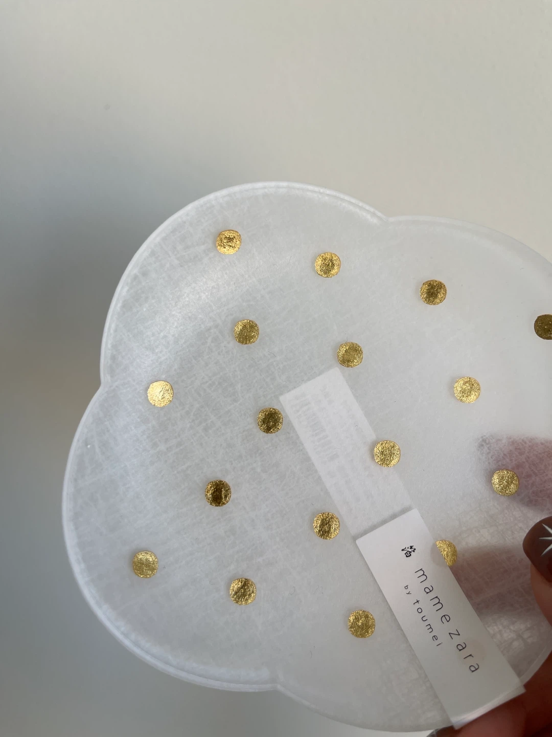 Gold Foil Polka Jewelry Plate - Made in Japan - photo 4