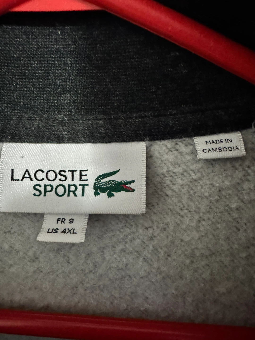 Men's Lacoste SPORT Cotton Blend Fleece Zip Sweatshirt - photo 3