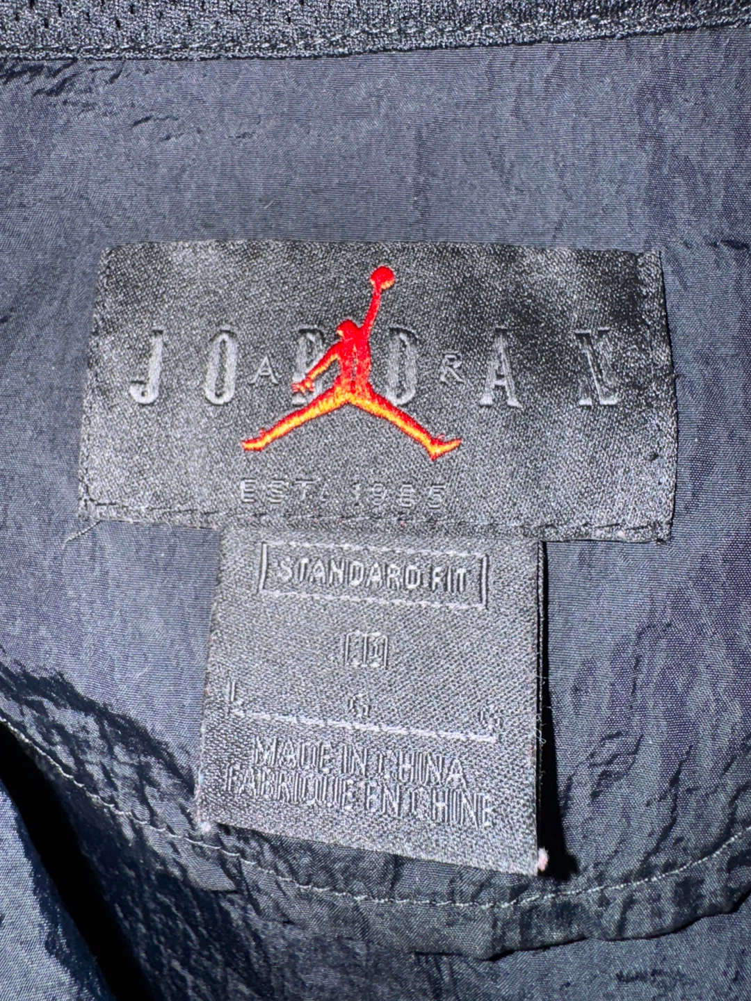 Jordan Black & Red Anorak Jacket - Size Large - photo 4