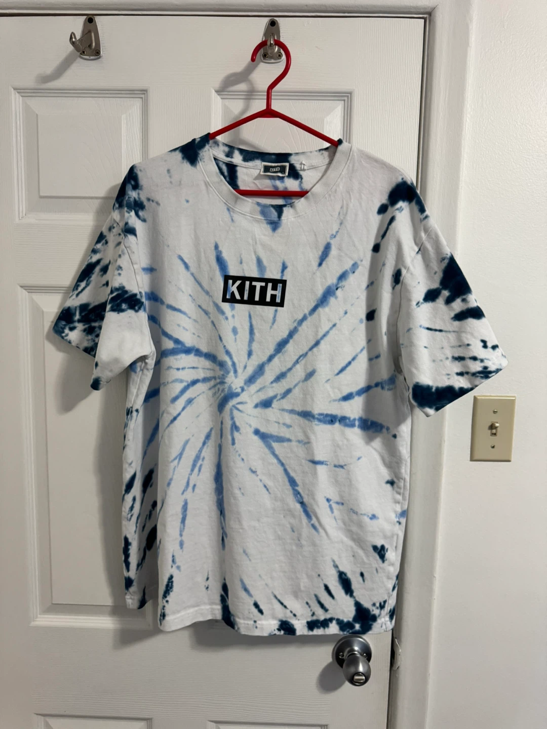 Kith Summer Tie Dye T-Shirt 'Blue/White' (XL)