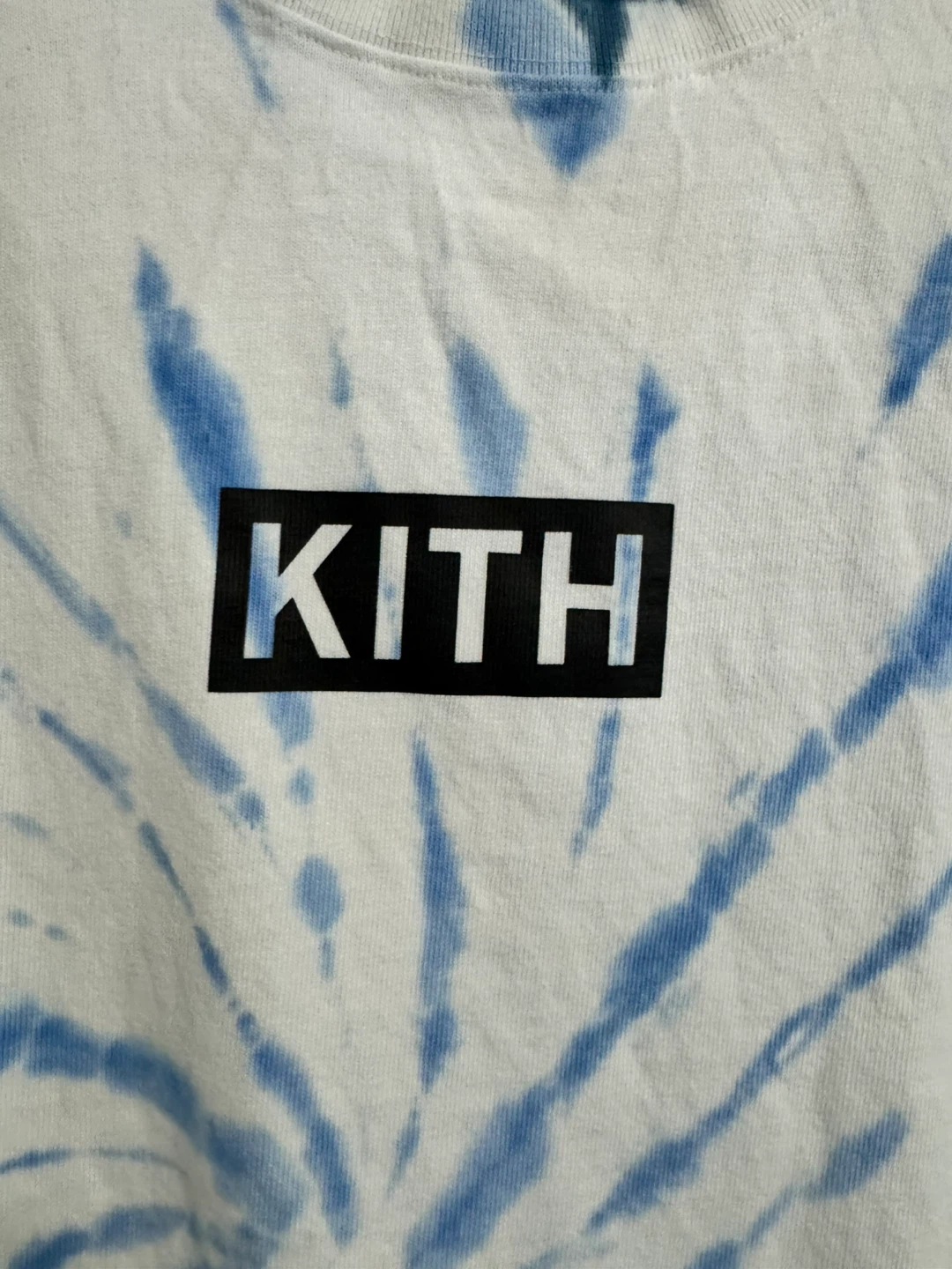 Kith Summer Tie Dye T-Shirt 'Blue/White' (XL) - photo 2