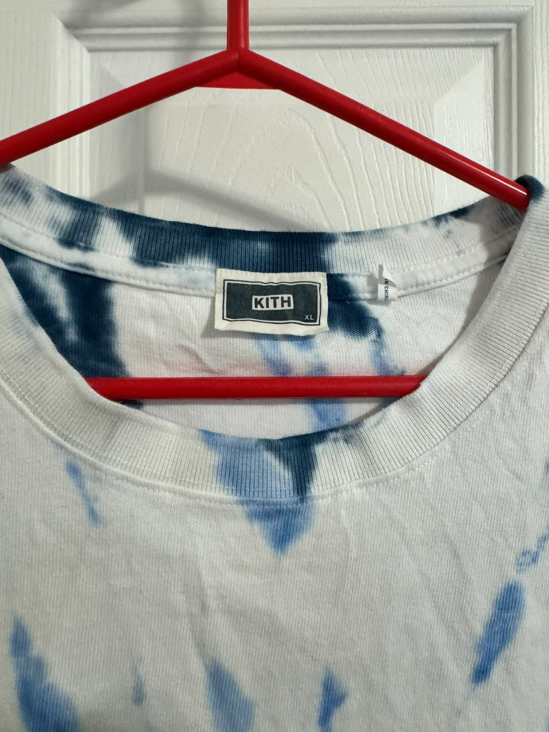 Kith Summer Tie Dye T-Shirt 'Blue/White' (XL) - photo 4