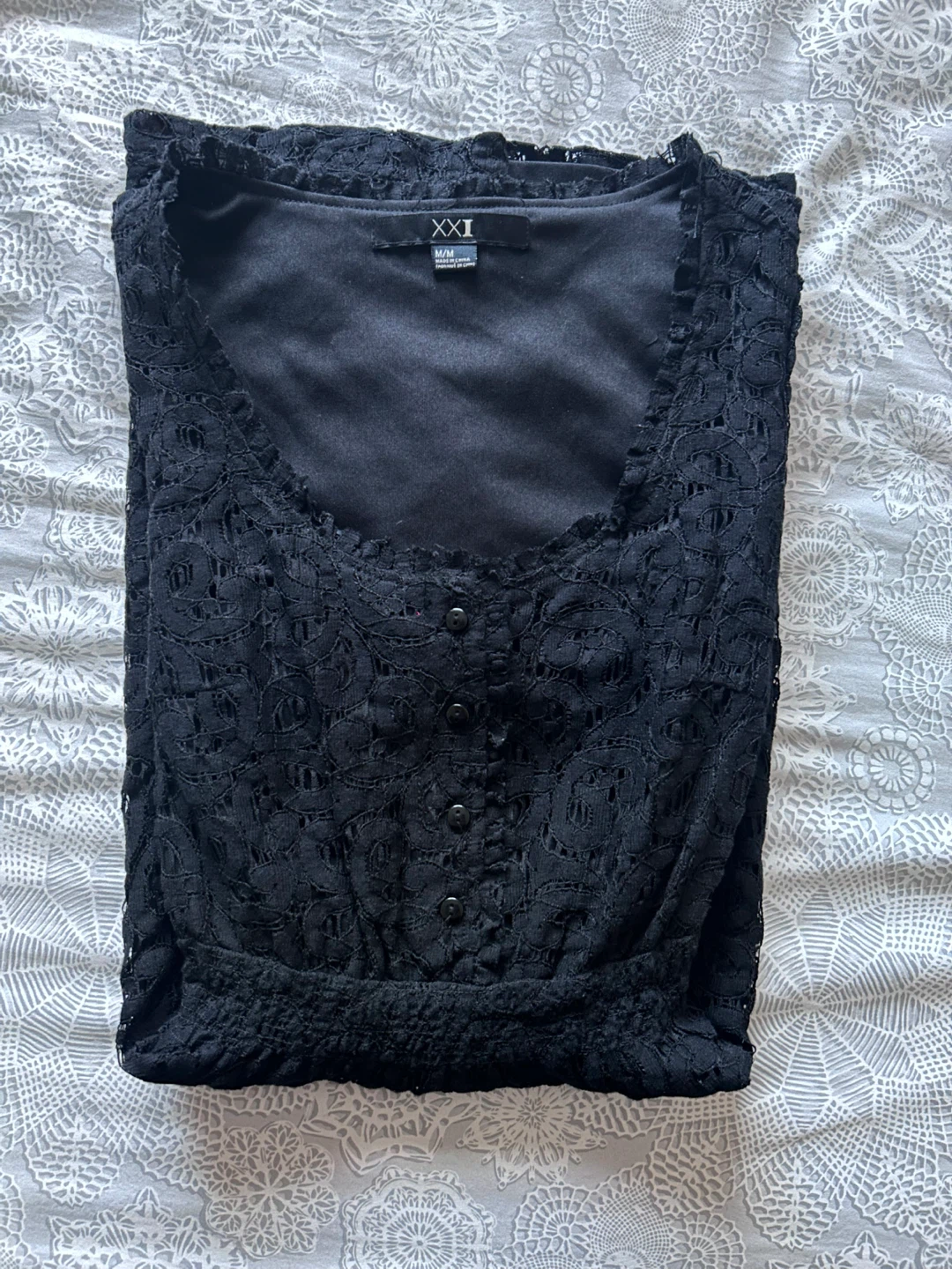XXI Black Lace Dress - Size M/M