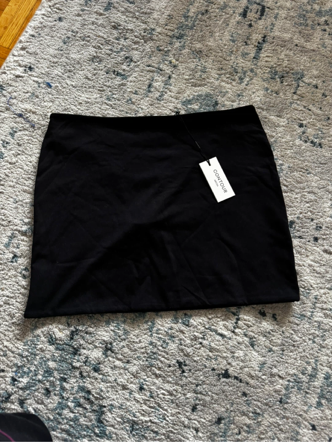 Aritzia Contour Mini Skirt - Black/ Brown - photo 2
