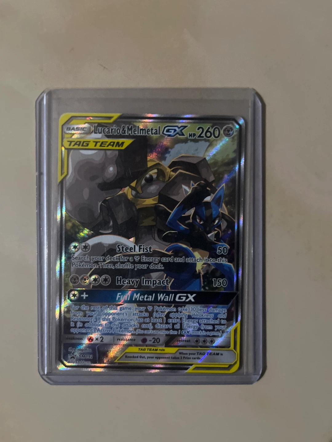Lucario & Melmetal GX Pokemon Card