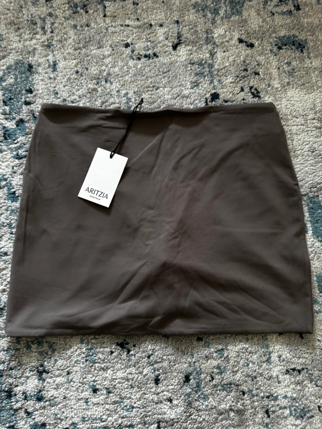Aritzia Contour Mini Skirt - Black/ Brown - photo 3
