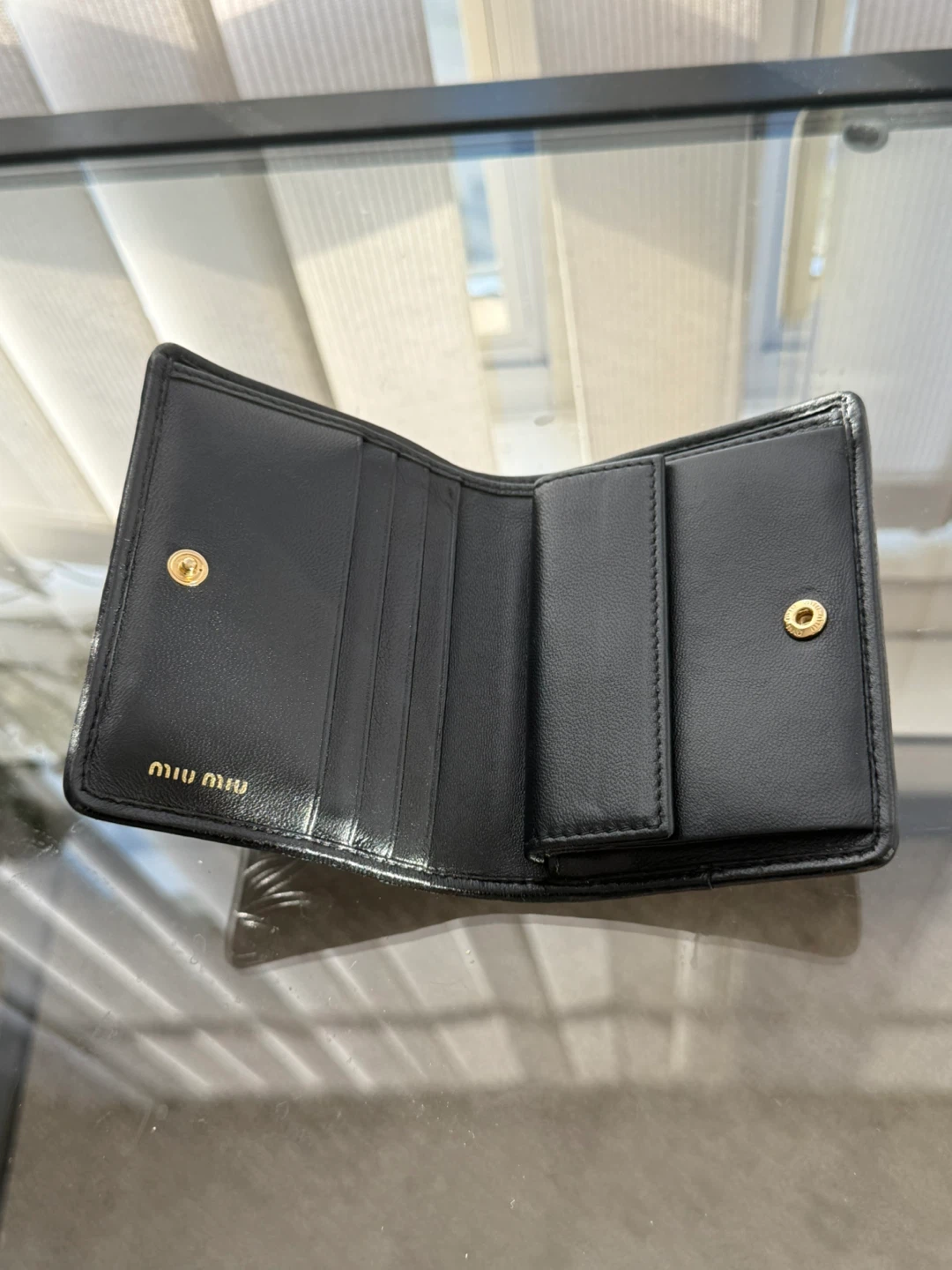 Miu Miu Black Leather Wallet - photo 3