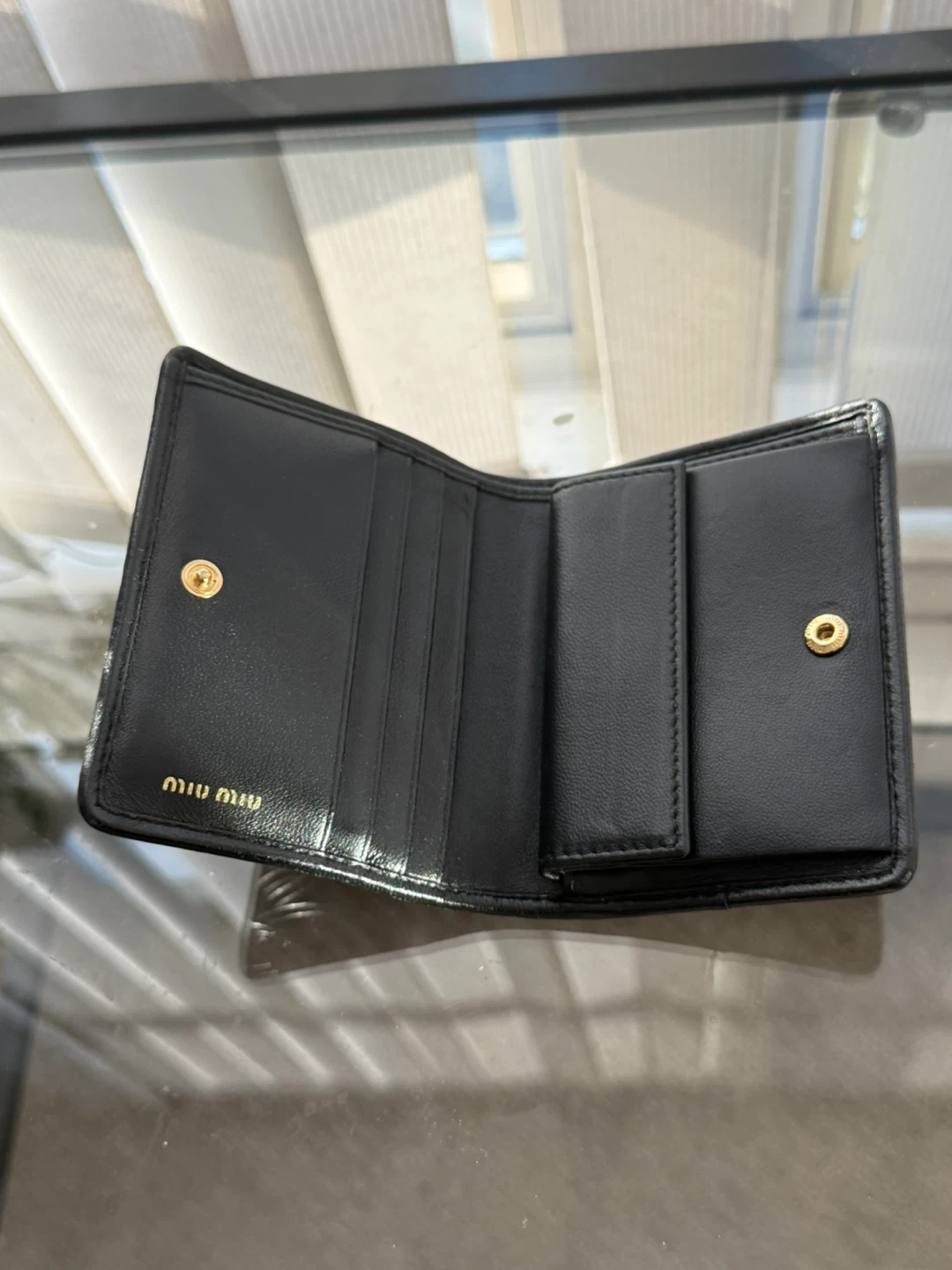 Miu Miu Black Leather Wallet - photo 4