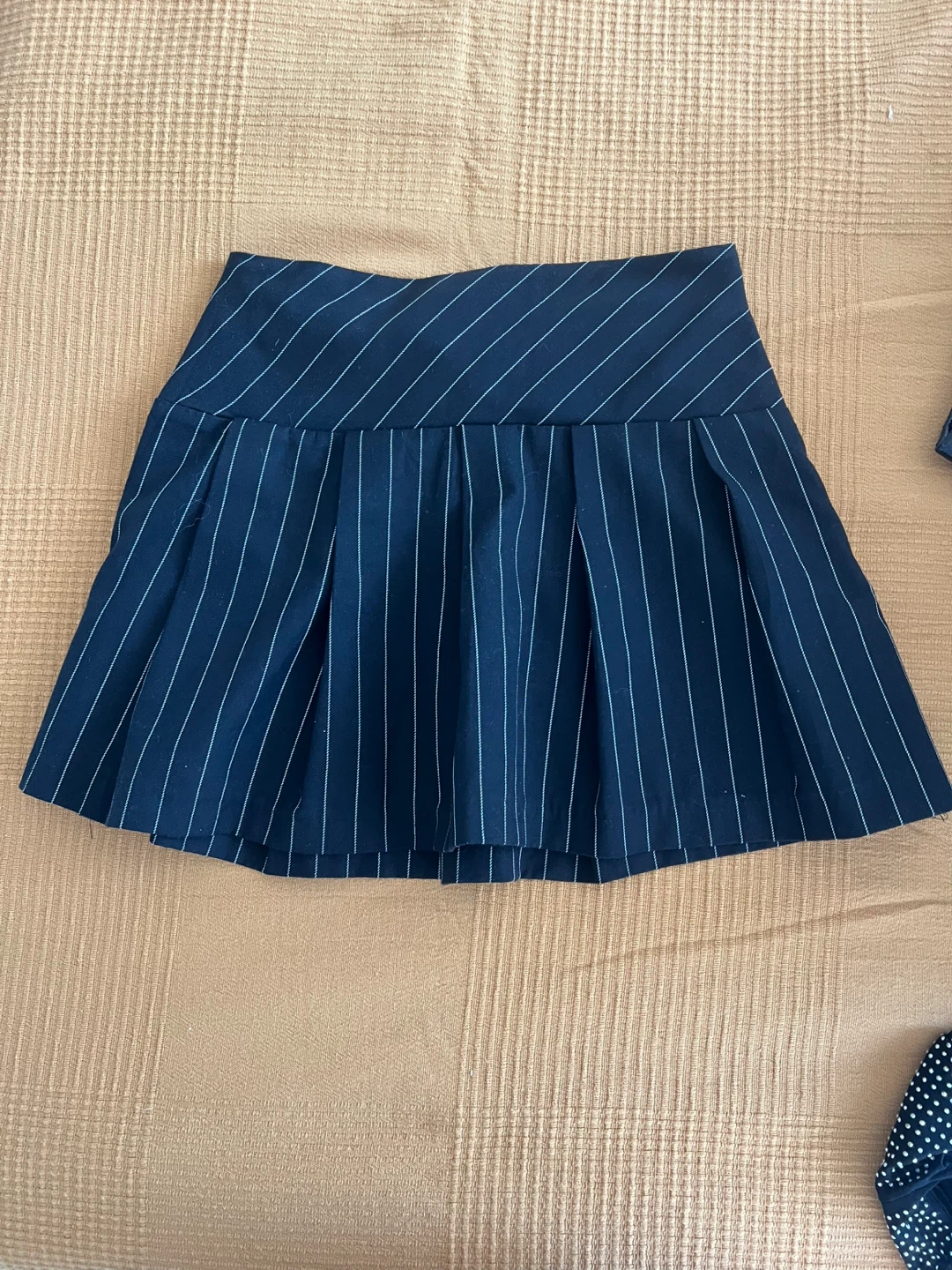 H&M Divided Black Pinstripe Mini Skirt - Size 2