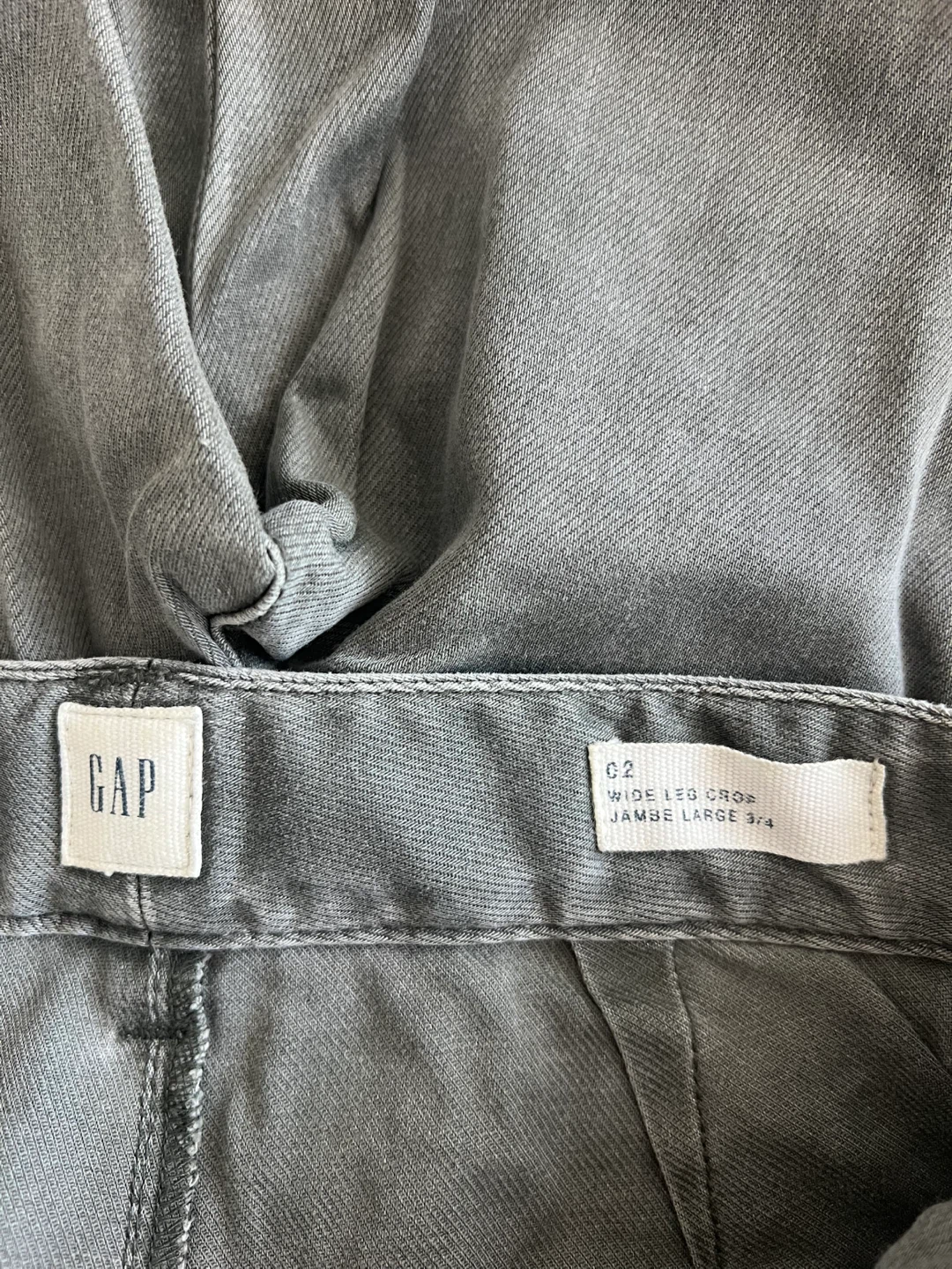 Gap Wide Leg Crop Pants - Size 2 - photo 2