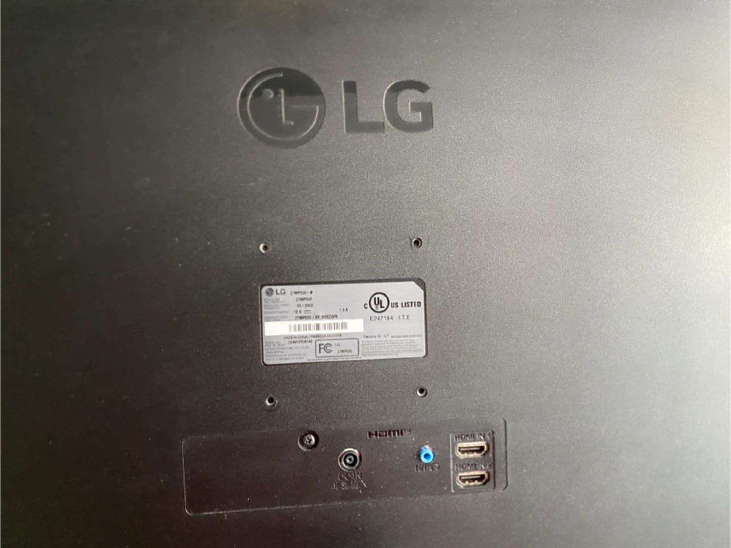 LG 27" Monitor with monitor arm - photo 3