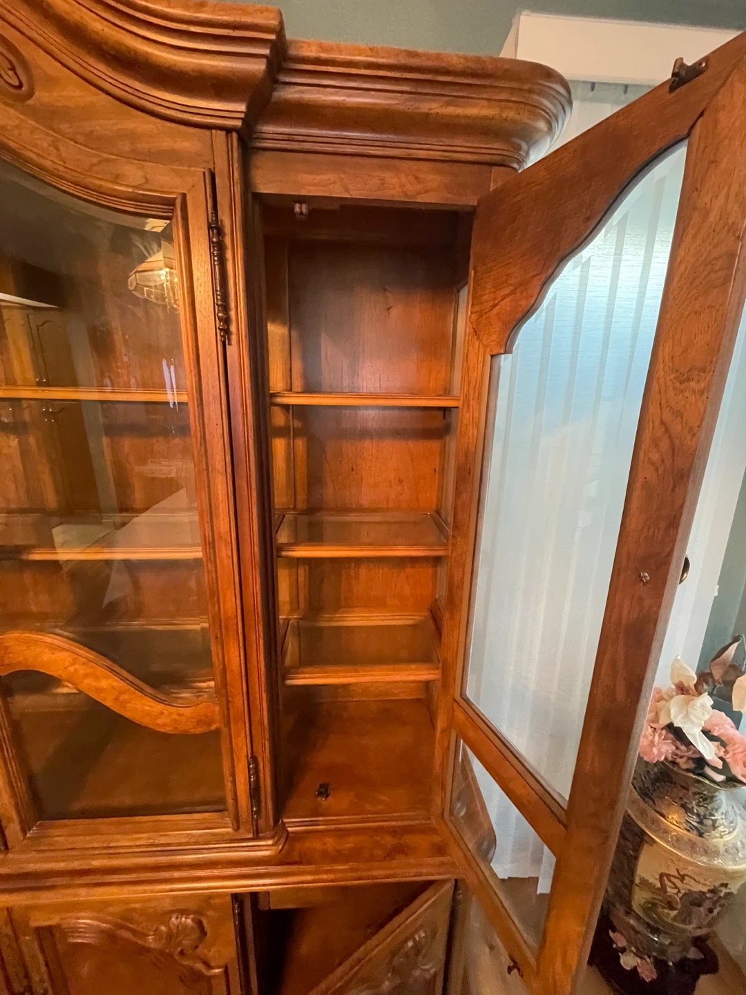 Wooden China Cabinet with Glass Doors - photo 4