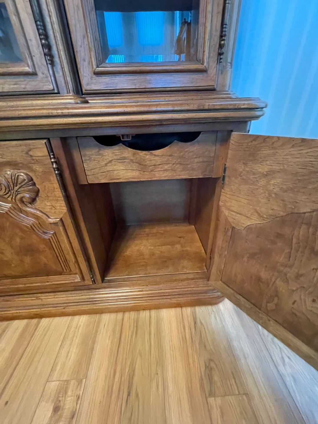 Wooden China Cabinet with Glass Doors - photo 5
